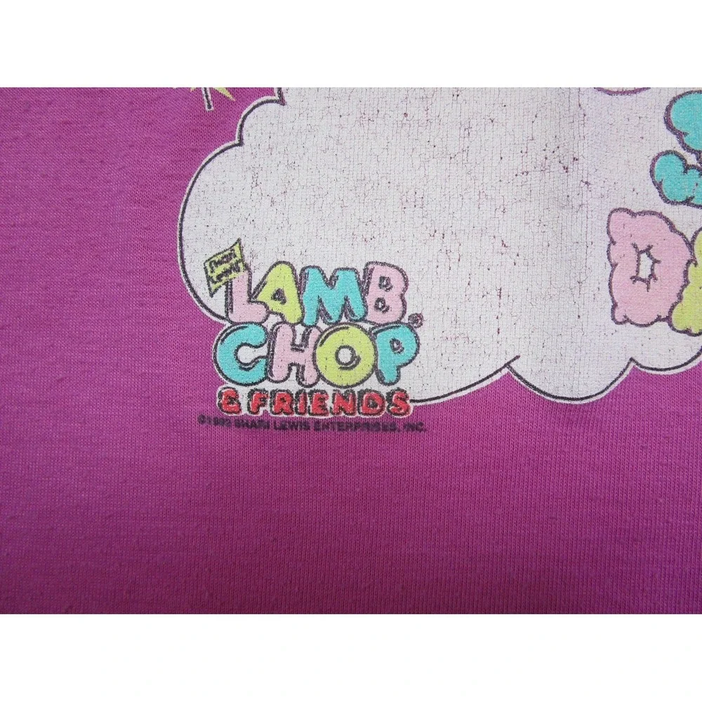 Vintage 90s Lamb Chop & Friends Youth Size (6) PBS Kids Television Show Cartoon